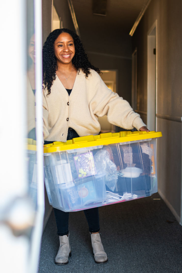 Church team preparing the space for launch Sunday
