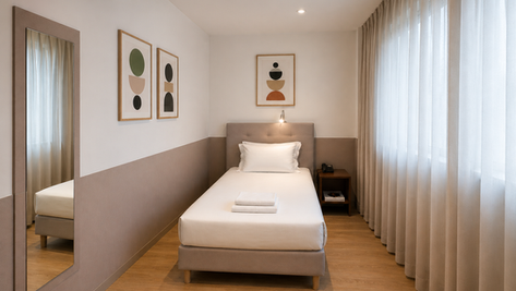 Camera singola moderna LH Hotels Milano