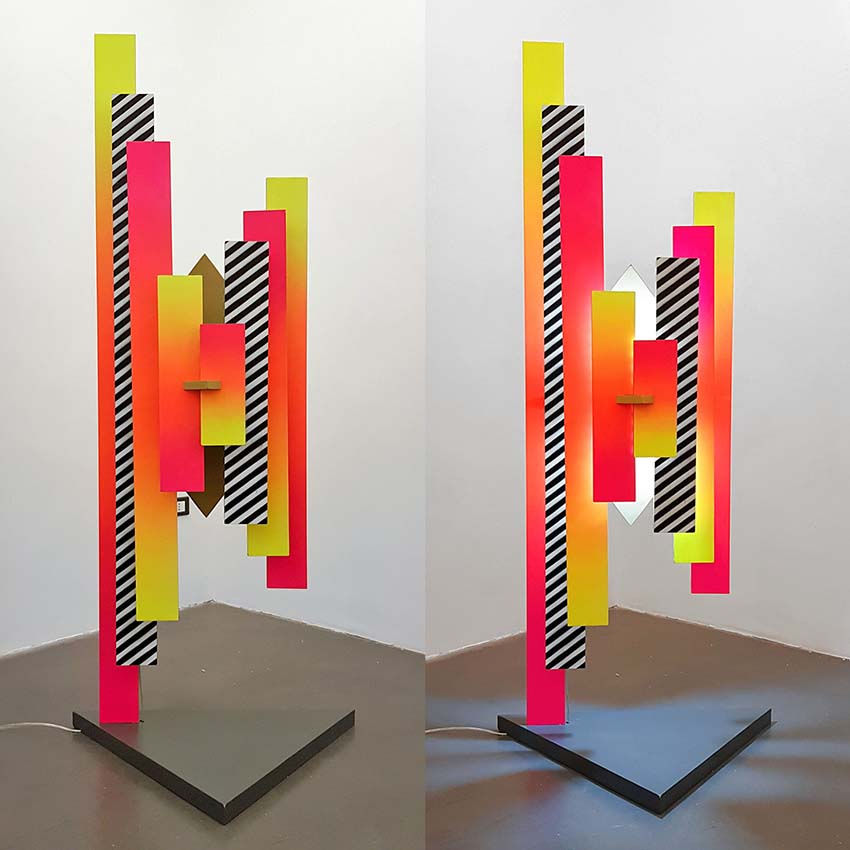 Verticalia by UNO - hand-crafted wooden lamp - Collaboration with Danilo Sacco