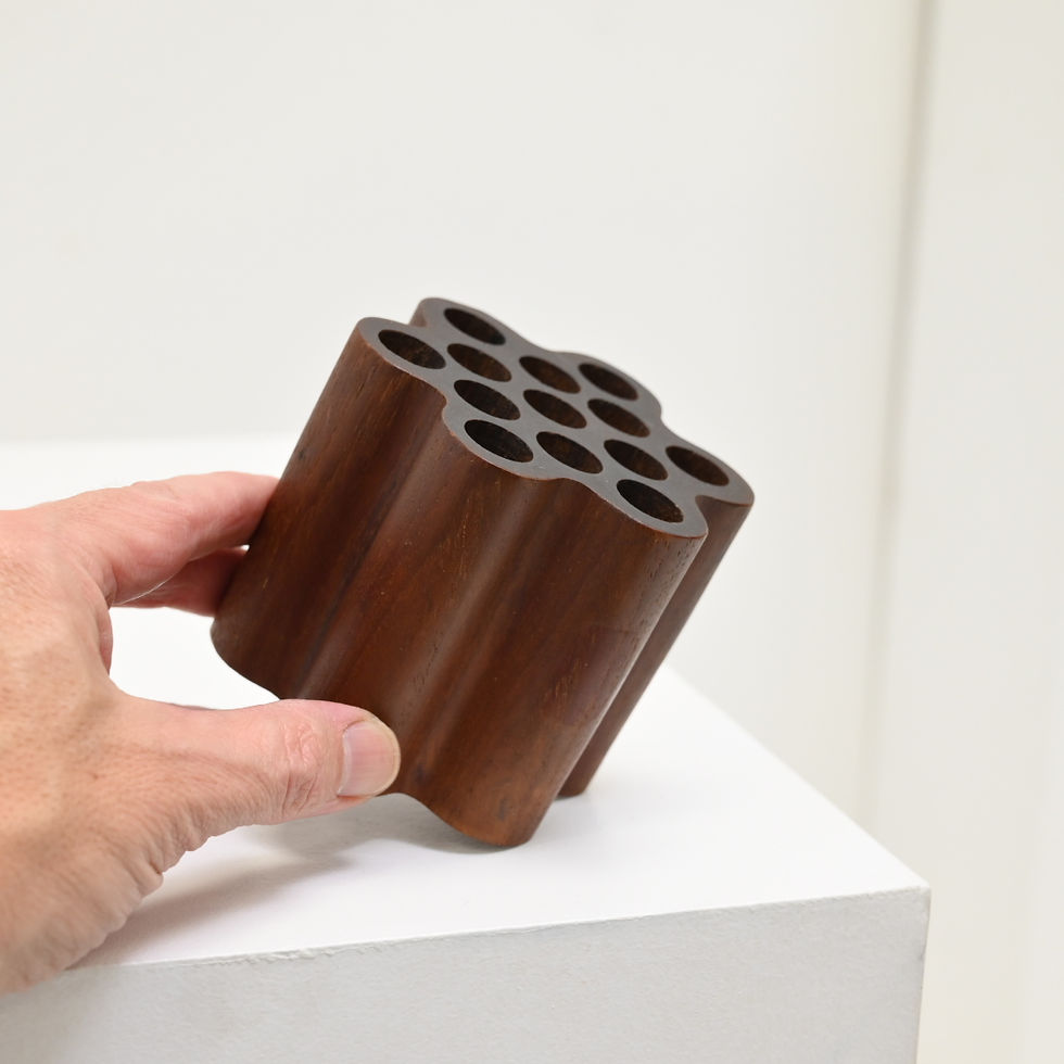 Thumbnail: Solid Teak Pencil Cup -Bonniers, Sweden c. 1960s