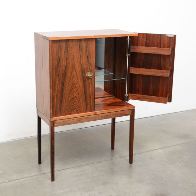 Thumbnail: Danish Modern Rosewood Bar Cabinet - Henning Korch for Silkeborg Møbelfabrik