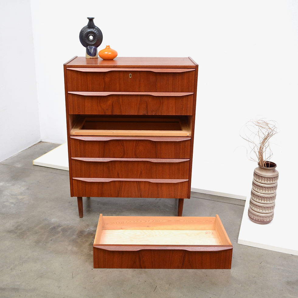 Thumbnail: Danish Modern Teak Dresser Chest - Gunnar Nielsen Tibergaard