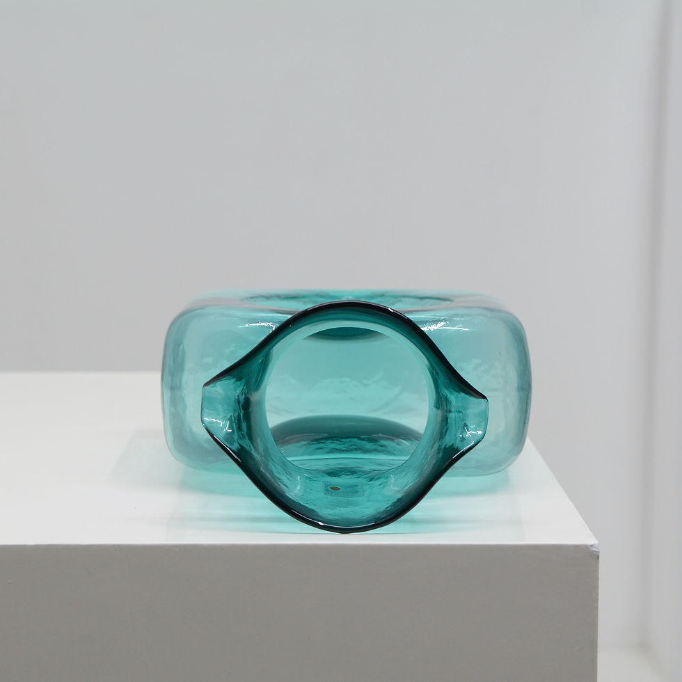 Thumbnail: Art Glass Double Spout Pitcher (#384) - Blenko, c. 1980s