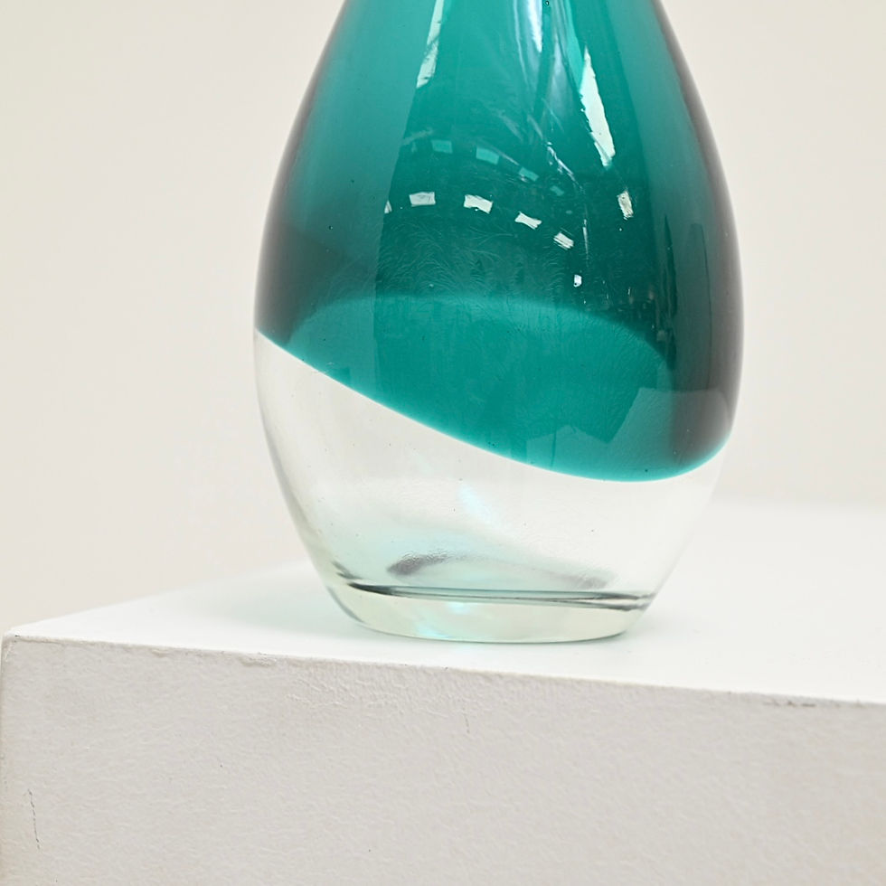 Thumbnail: Tall Art Glass Vessel Vase - Veneto Murano, Italy c. 1970s