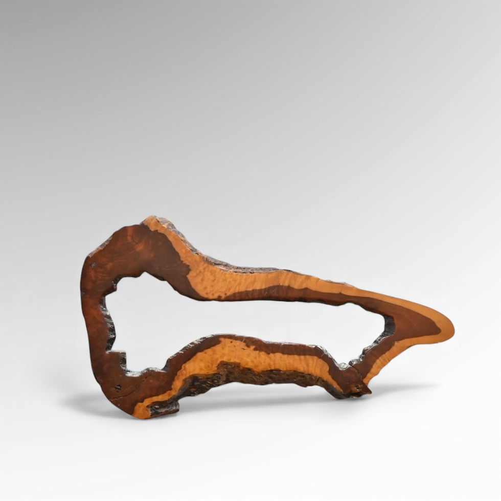 Live Edge Wall Mirror, c. 1970s