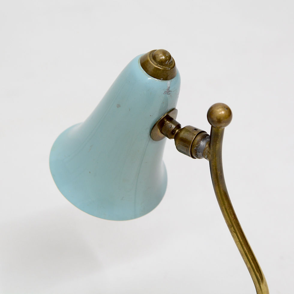 Thumbnail: Elegant Petite Pivoting Table / Desk Lamp, Italy c. 1950s