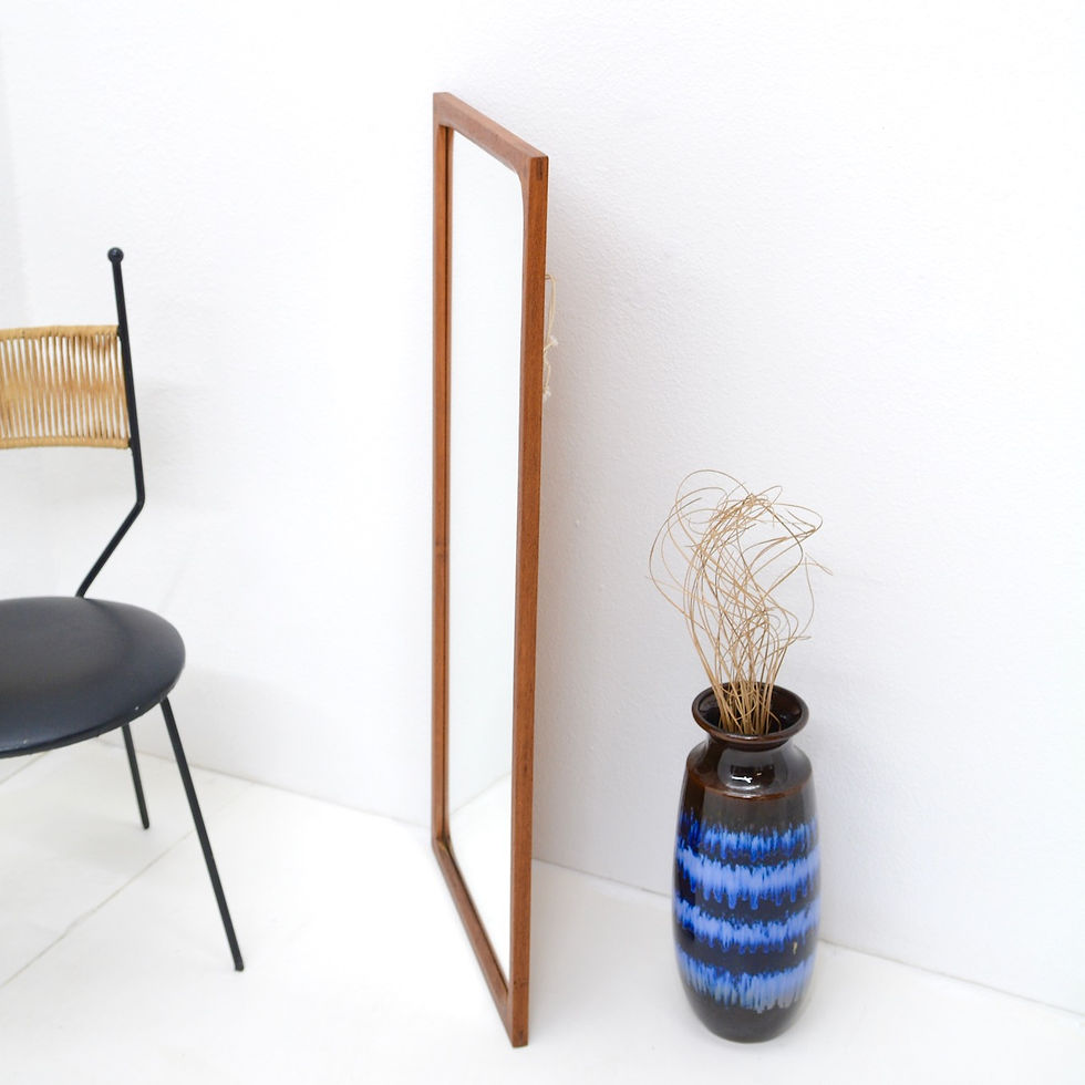 Thumbnail: Teak Wall Mirror - Kai Kristiansen, Aksel Kjersgaard, Denmark, c. 1960s