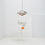 Thumbnail: ON HOLD - Aluminum and Orange Pendant Lamp - Super Light, Denmark, c. late 1960s