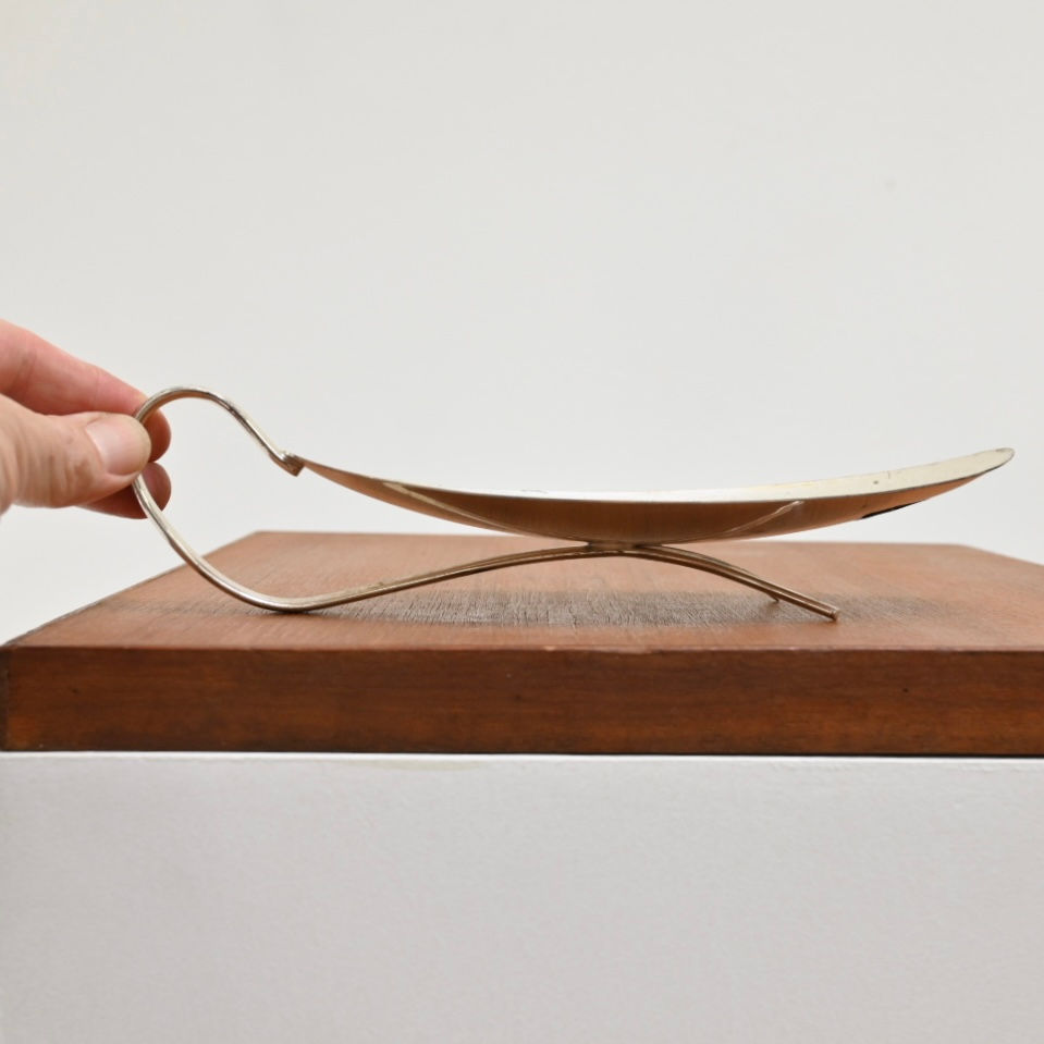 Petite Handled Silverplate Tray - C. Deffner Esslingen, Germany c. 1960s