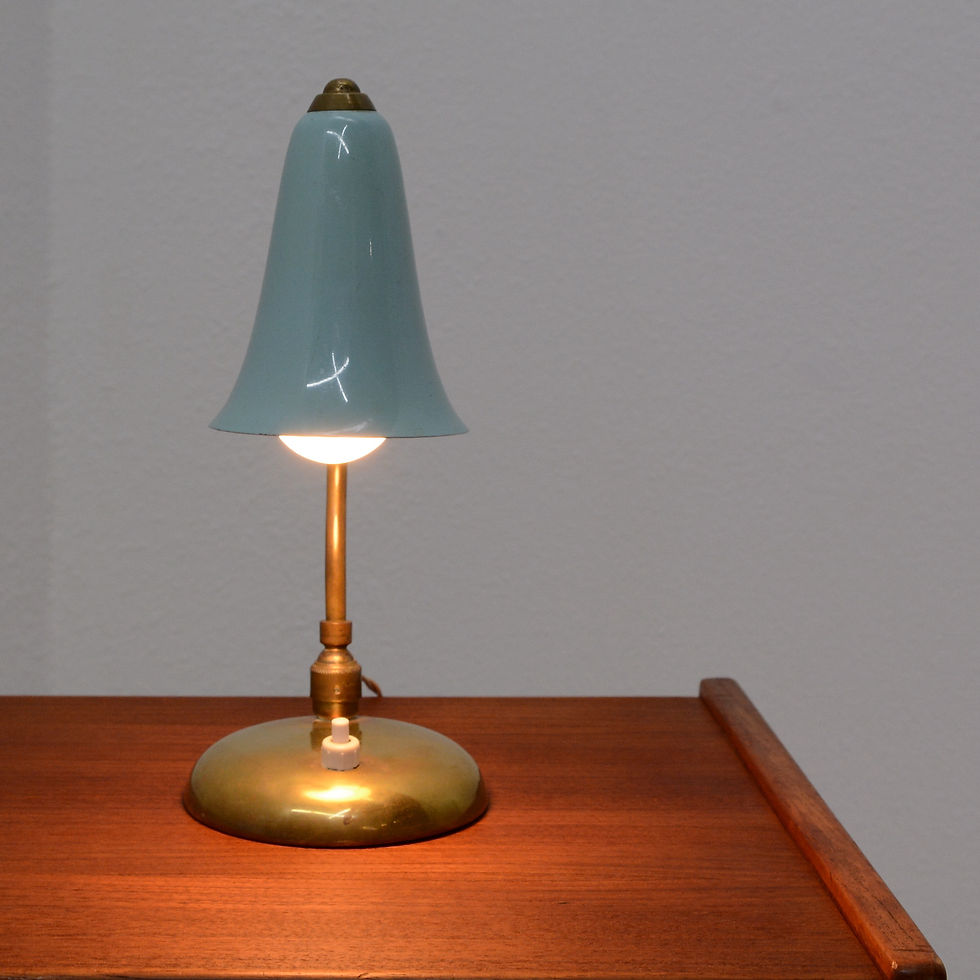 Thumbnail: Elegant Petite Pivoting Table / Desk Lamp, Italy c. 1950s