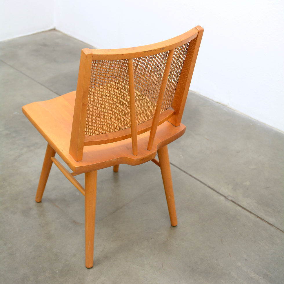 Thumbnail: A set of 6 Solid Maple Dining Chairs - Conant Ball, c. 1950s