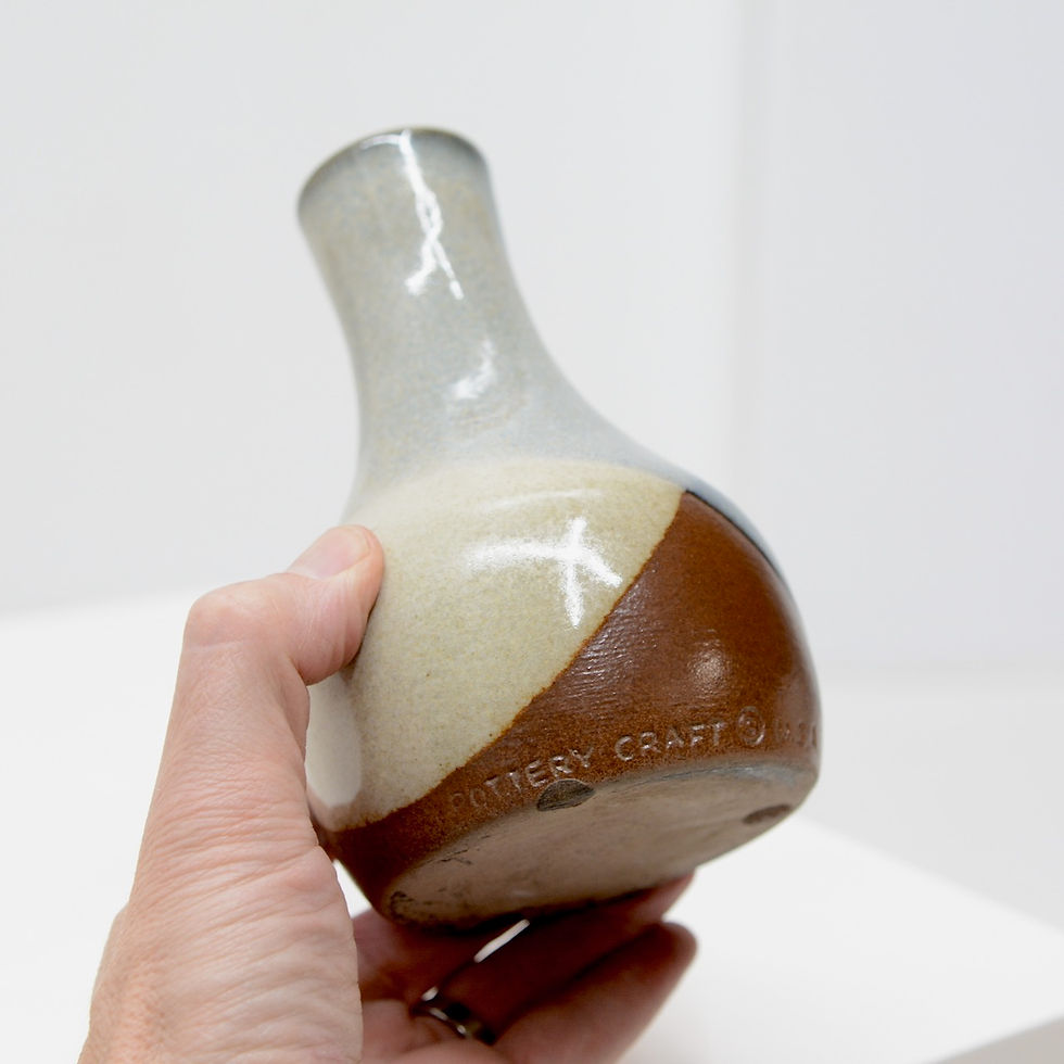 Thumbnail: Stoneware Bud Vase - Pottery Craft, USA, c. 1970s