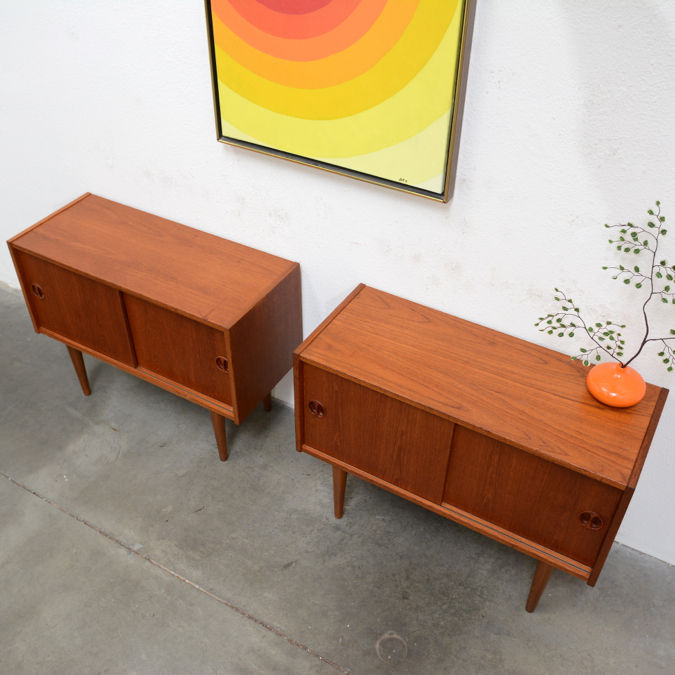 Thumbnail: a pair of Danish Modern Compact Credenzas
