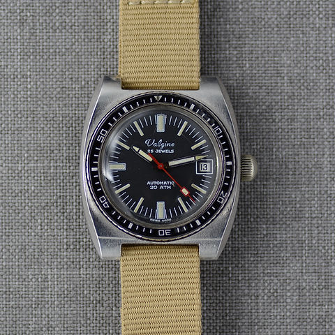 Valgine Stainless Steel Diver Automatic c. 1970s