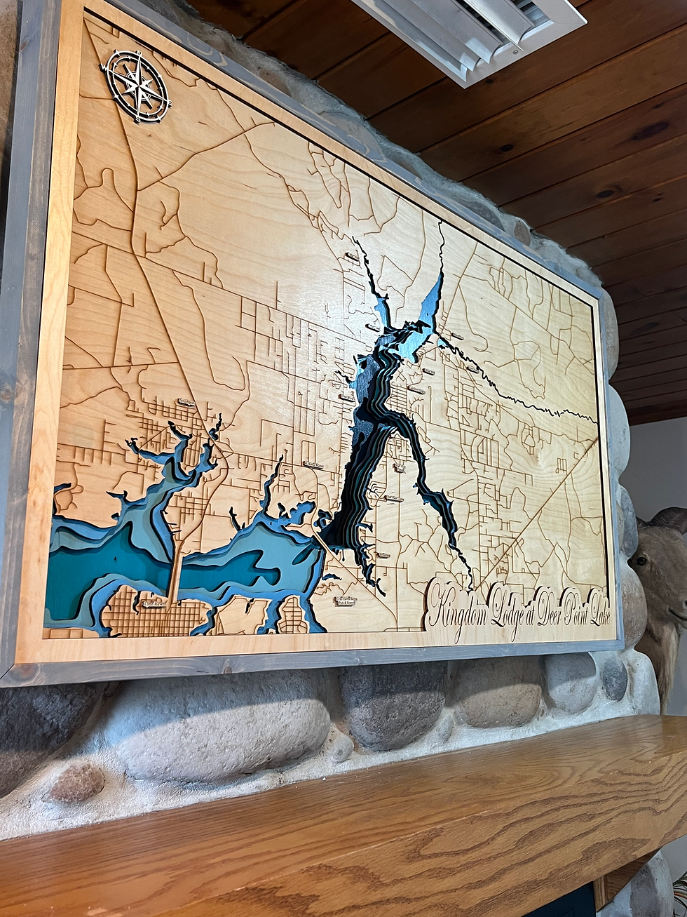 Thumbnail: Wood Map- Deer Point Lake , Florida