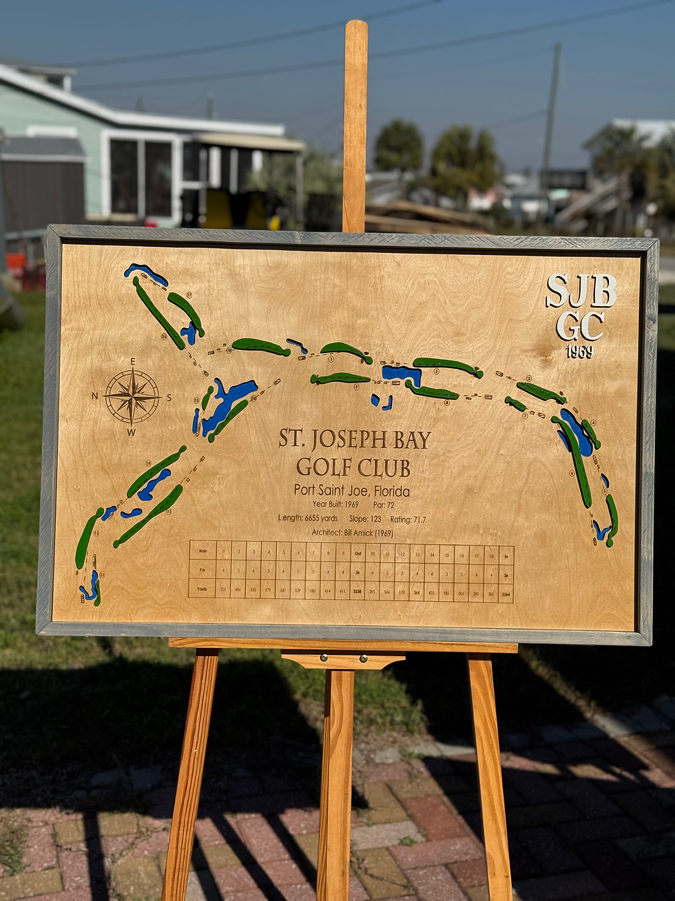 Thumbnail: Wood Map - St. Joseph Bay Golf Club , Port St. Joe , Florida