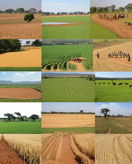 Zimbabwe farmland, include pictures that