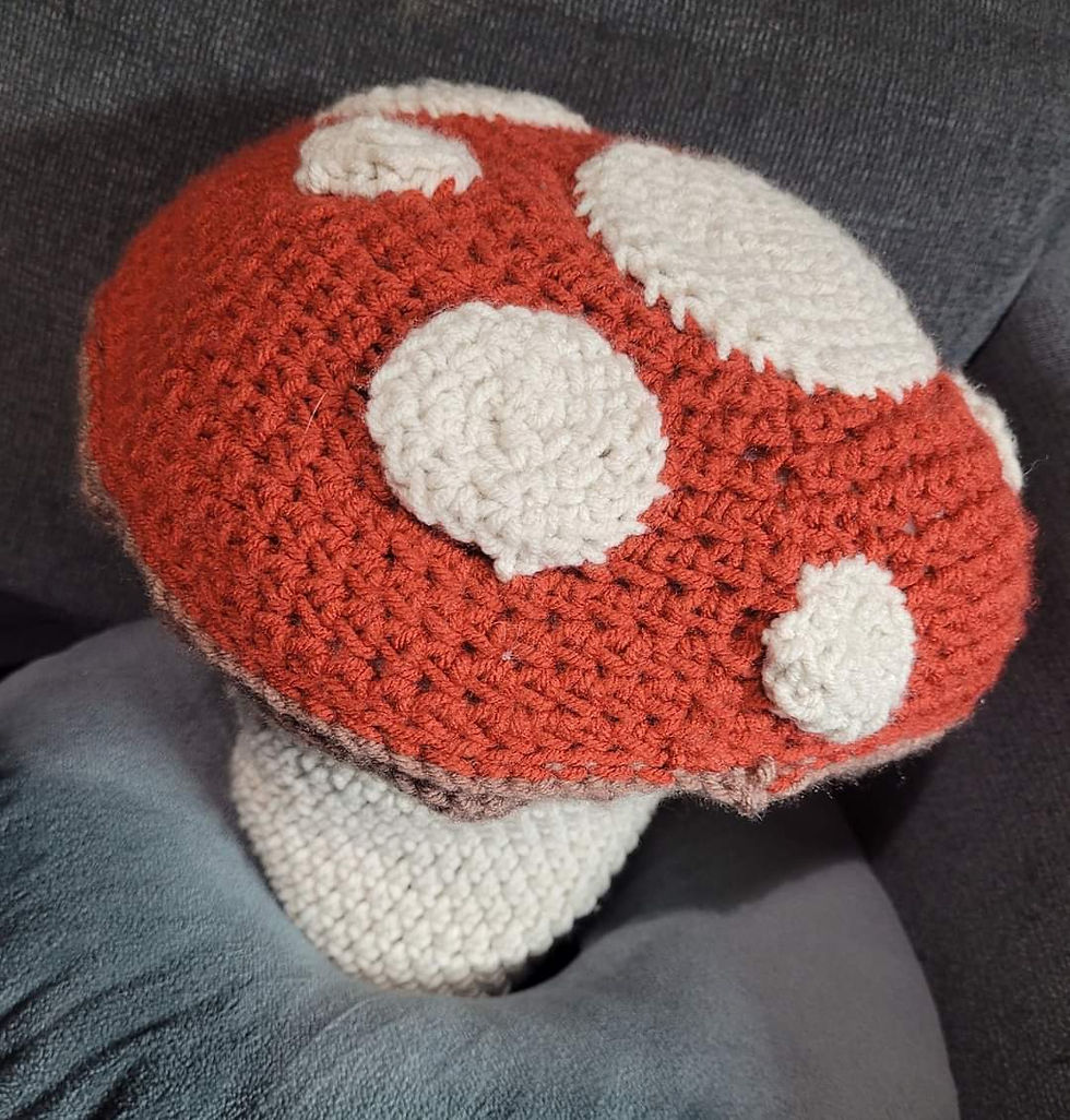 Thumbnail: Custom Mushroom Crochet Hat