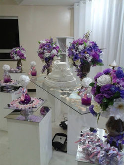 Mesa da Noiva - Lilás e Roxo.