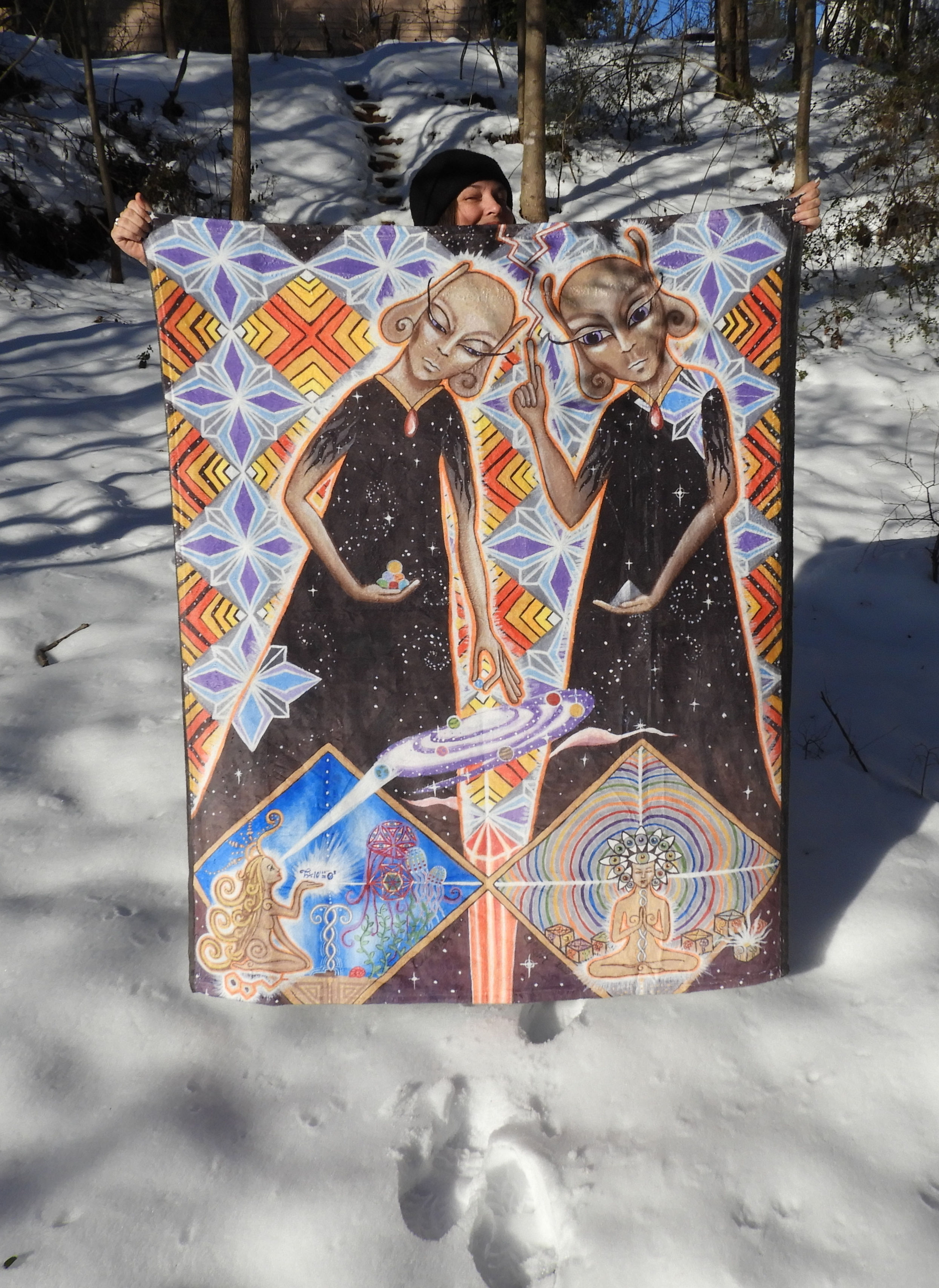 Macro Beings Plush Blanket 2 sizes