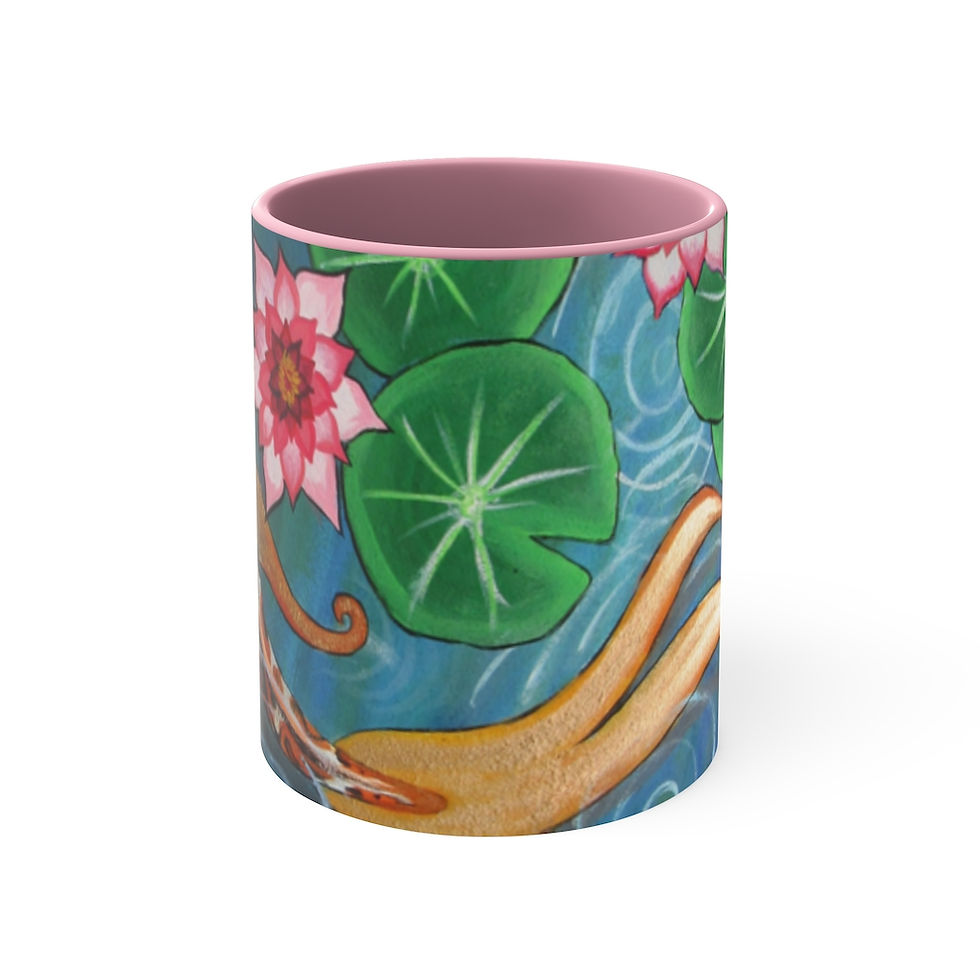 Thumbnail: Koi Lotus Flower Mug