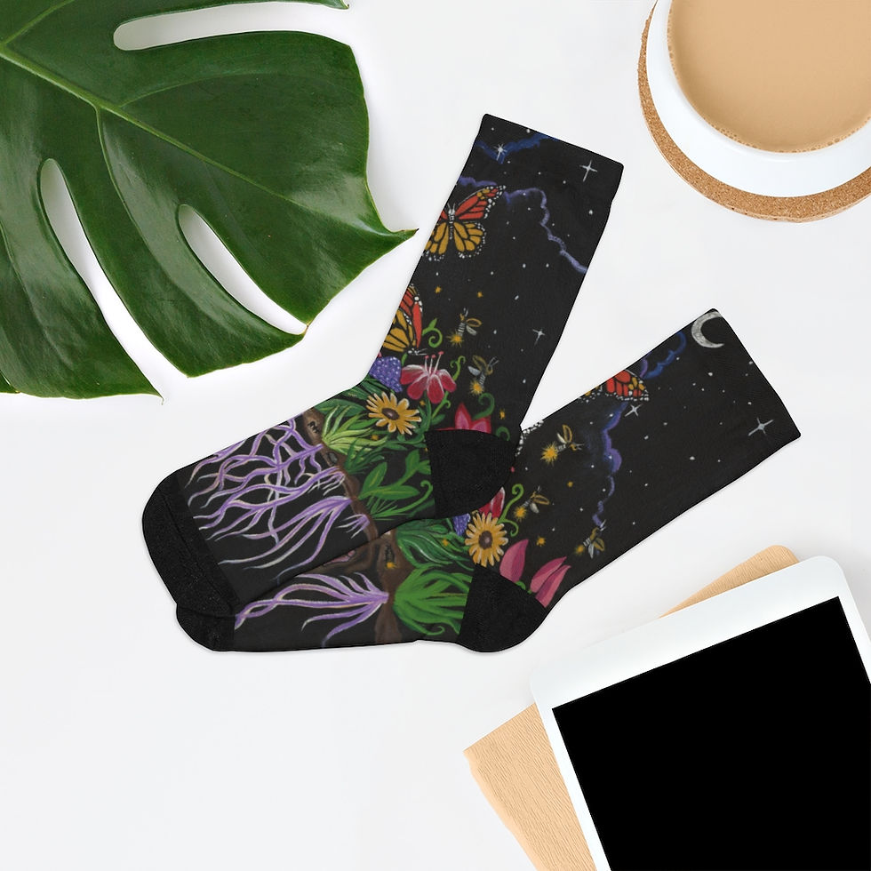 Thumbnail: Appalachian Night DTG Socks