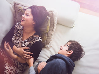 Mother with her Son