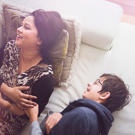 Mother with her Son