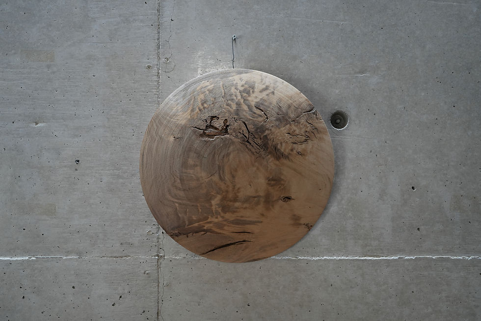 【木漆工とけし】壁掛け(尺2寸)イタジイ TKS1-88