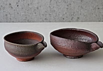 豊楽焼 大喜豊助 造 ぐい呑み 箱付き｜豊樂 水鳥 鴨 蒔絵 木具写 骨董