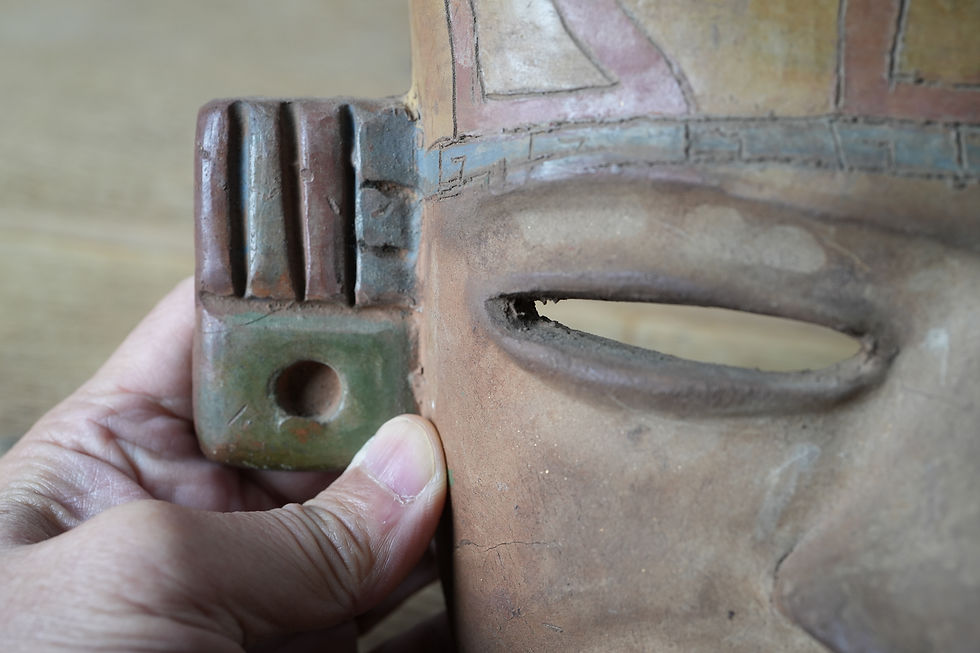 サムネイル： 【古道具】古代ペルー　面 1046