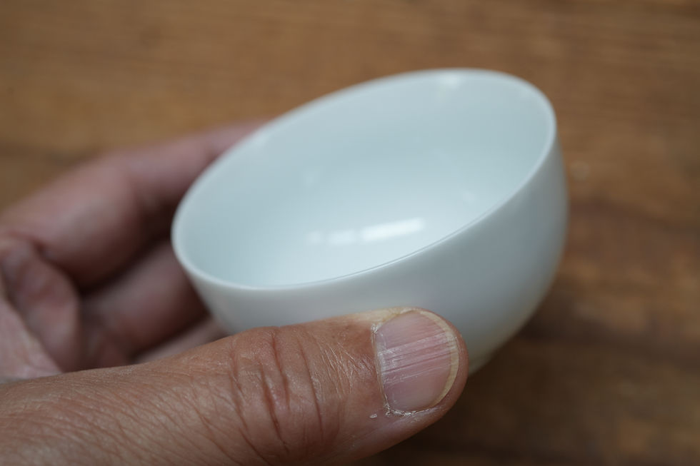 サムネイル： 【古道具】1358　白磁茶杯５個セット