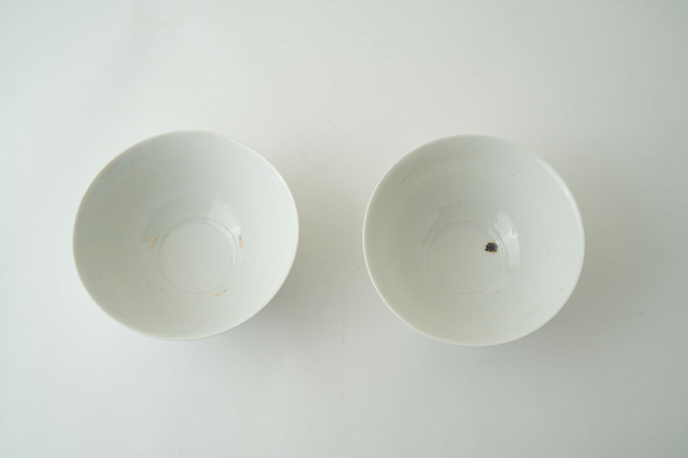 サムネイル： 【竹下努】青白磁飯碗   TT6-5A/B