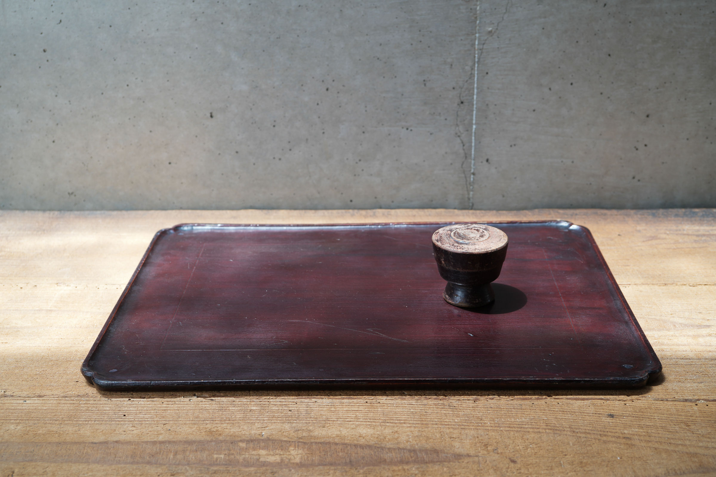 【古道具】1418/1417 蓋物・李朝膳