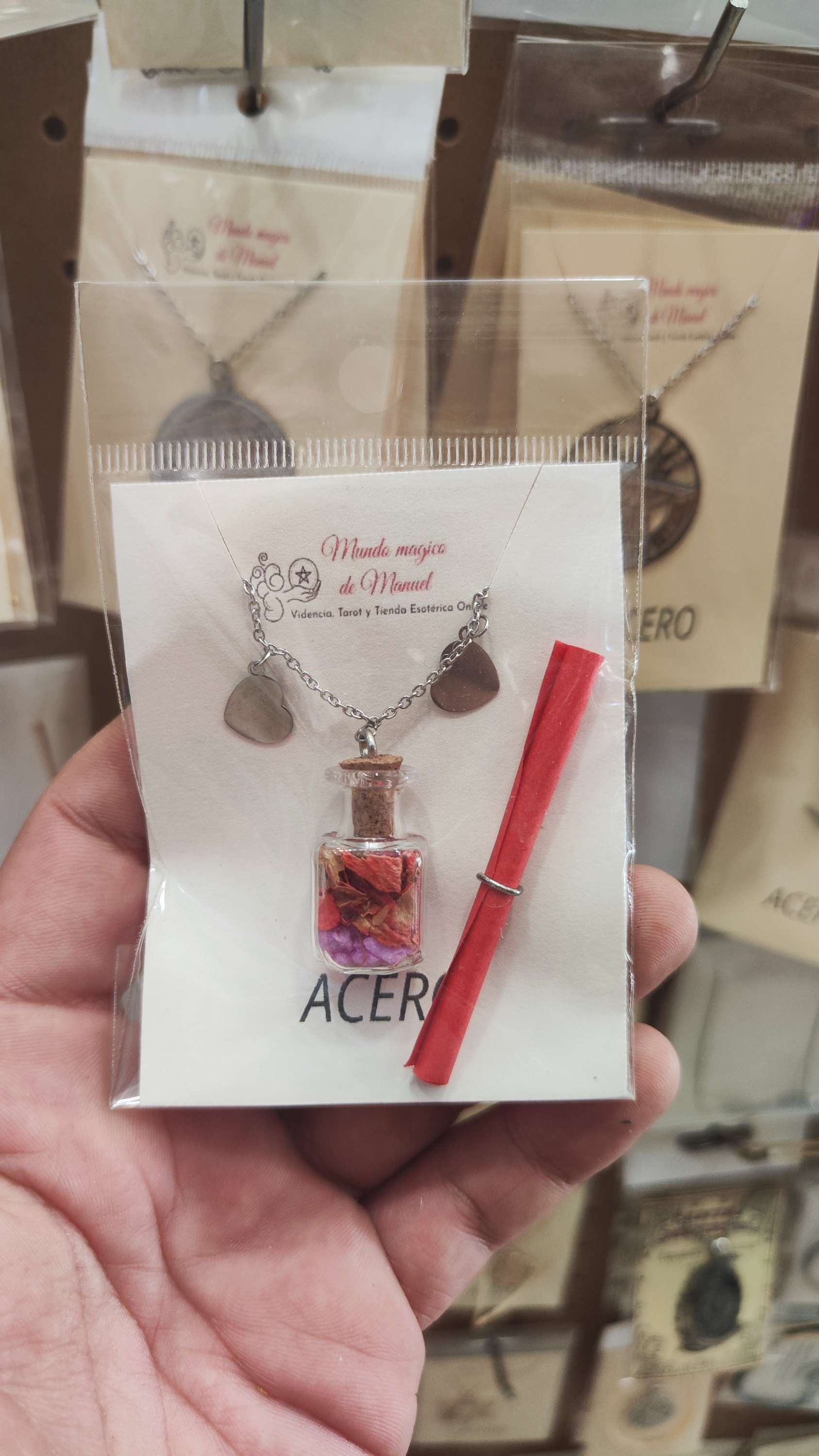 CADENA CON BOTELLITA DE LA PASION