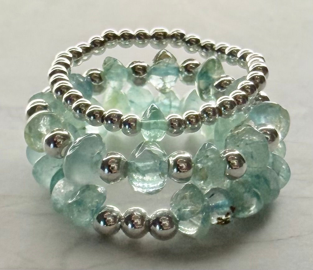 Aquamarine - Stretch Ring Collection