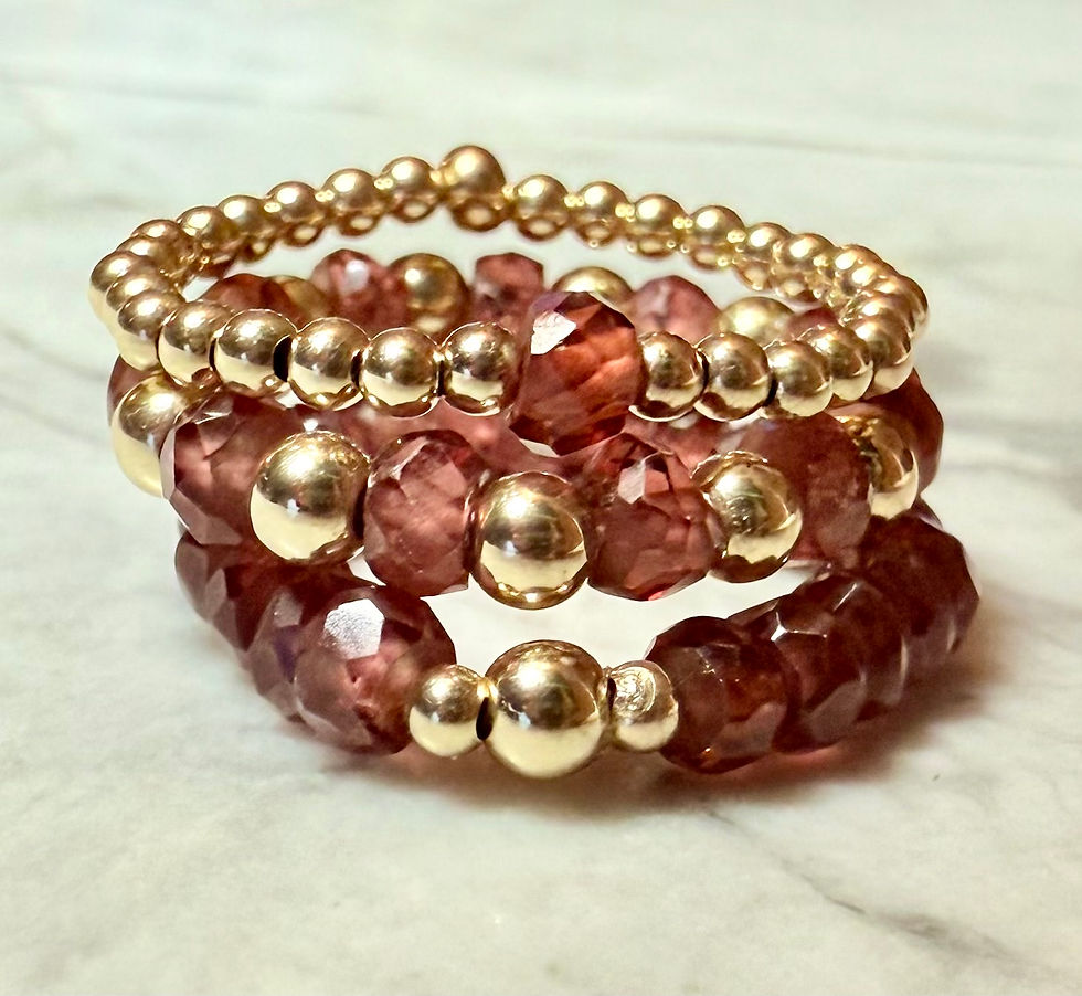 Thumbnail: Garnet - Stretch Ring Collection