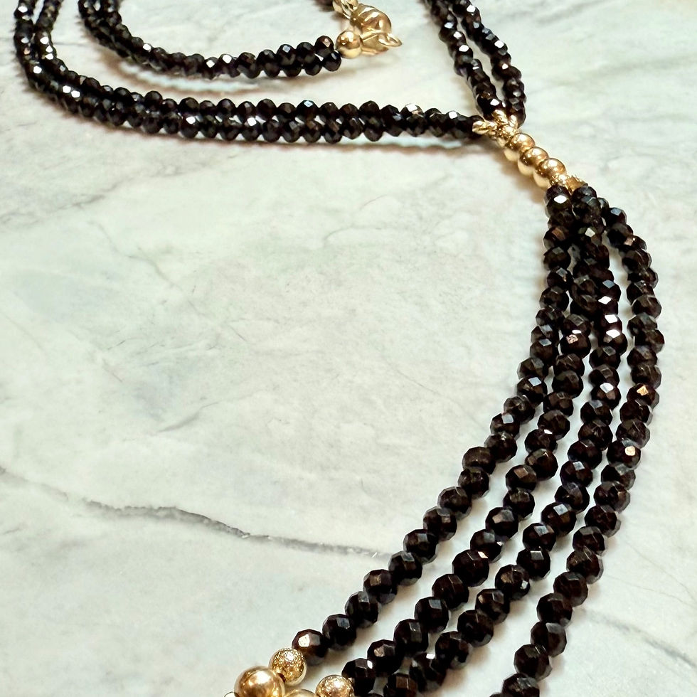 Thumbnail: Gem Tassels Necklace