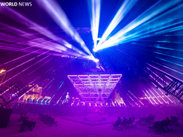 Light artist Christopher Bauder and KiNK present AXION at TRANSFIX in Las Vegas