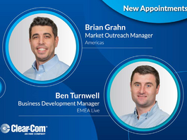 Clear-Com announces new roles for Brian Grahn and Ben Turnwell, strengthening global market engagement
