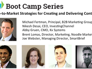 Michael Fertman Moderating Panel for SIIA Boot Camp: Digital Marketing Series