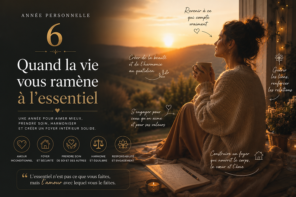 Année Personnelle 6 : Quand la vie vous ramène à l'essentiel