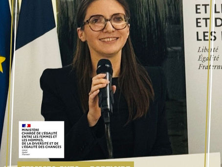CEREMONIE DES VŒUX D’AURORE BERGE, MINISTRE CHARGEE DE L’ÉGALITE ENTRE LES FEMMES ET LES HOMMES ET DE LA LUTTE CONTRE LES DISCRIMINATIONS.