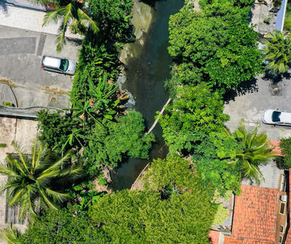 Eco-barrier on the João Mendes River