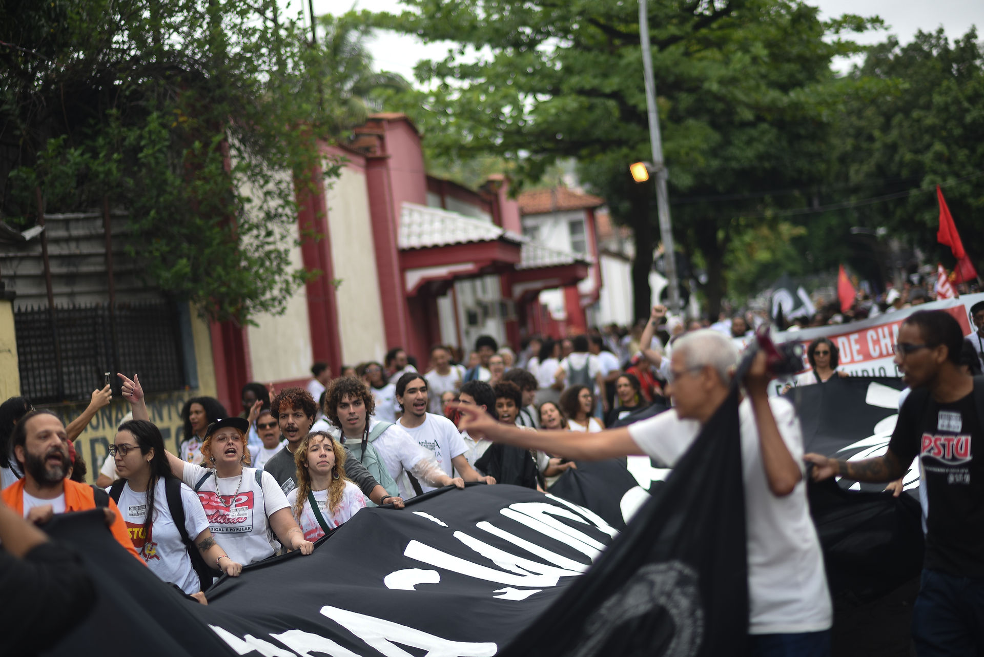 Fotos de Fabio Teixeira, 31 de outubro de 2025, no Rio de Janeiro ato pela paz e fim das operações policiais
