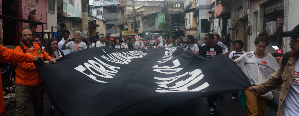Fotos de Fabio Teixeira, 31 de outubro de 2025, no Rio de Janeiro ato pela paz e fim das operações policiais