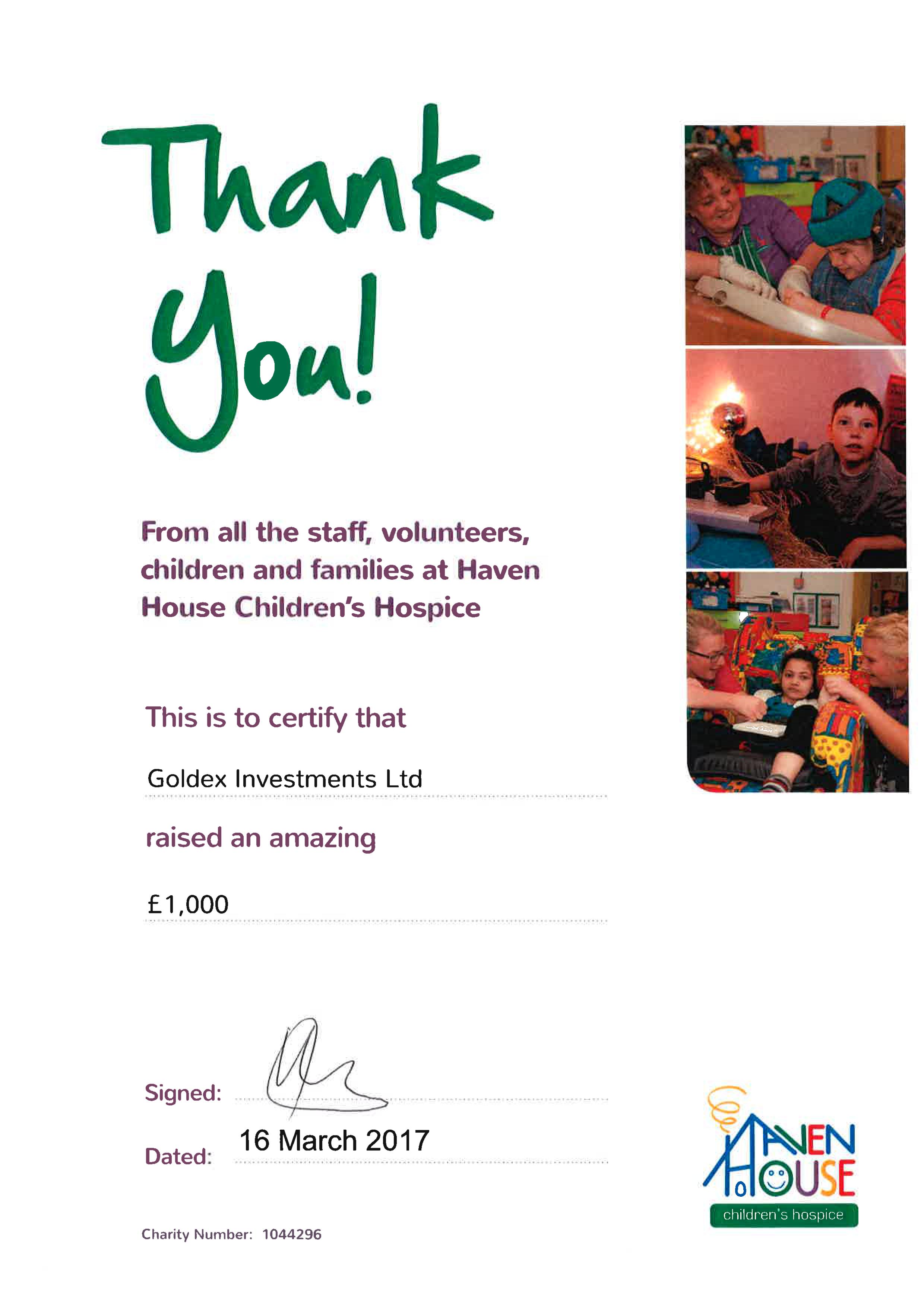 Haven's House Children's Hospice