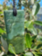 Thumbnail: Hand-Carved Pounamu - Tokoweka and Inanga with inclusions