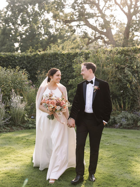 Autumn wedding Butley Priory