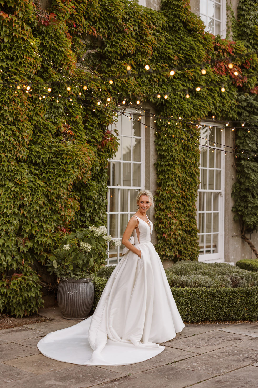 natural portrait of bride